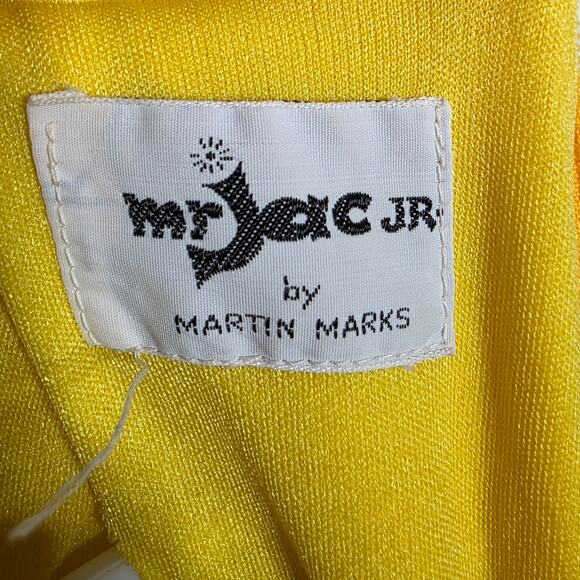 VTG Mr Jac JR by Martin Marks Groovy Maxi Dress - Dagger Collar & Quilted Skirt - Picture 11 of 11